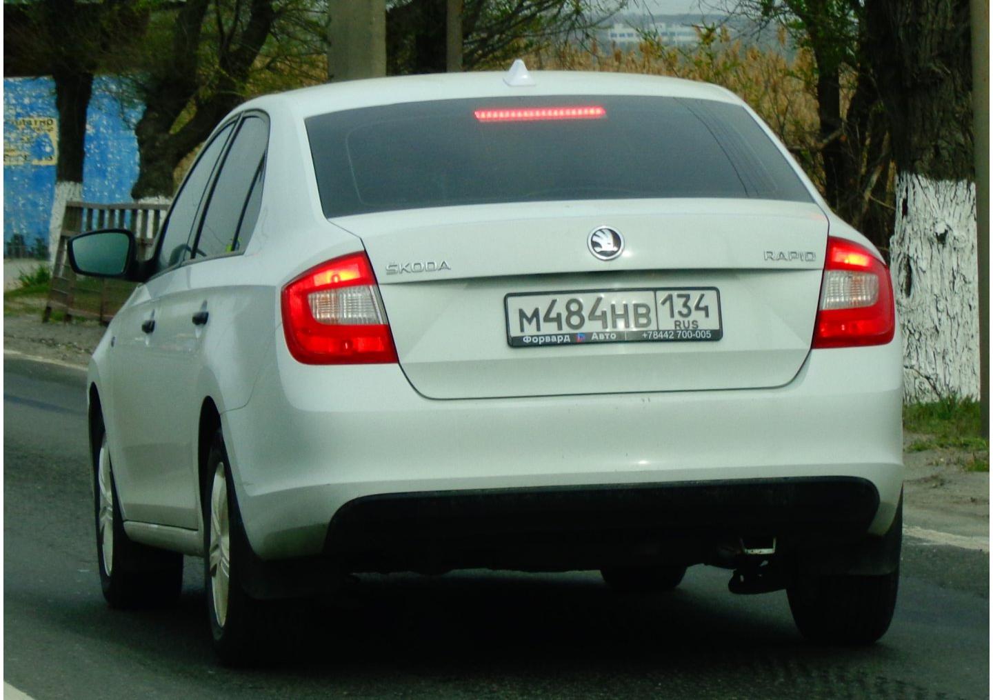 Автомобиль госномер М484НВ134