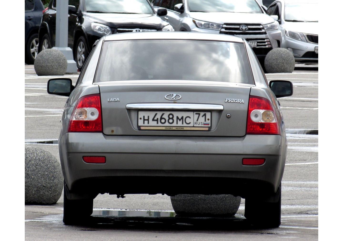 Автомобиль госномер Н468МС71