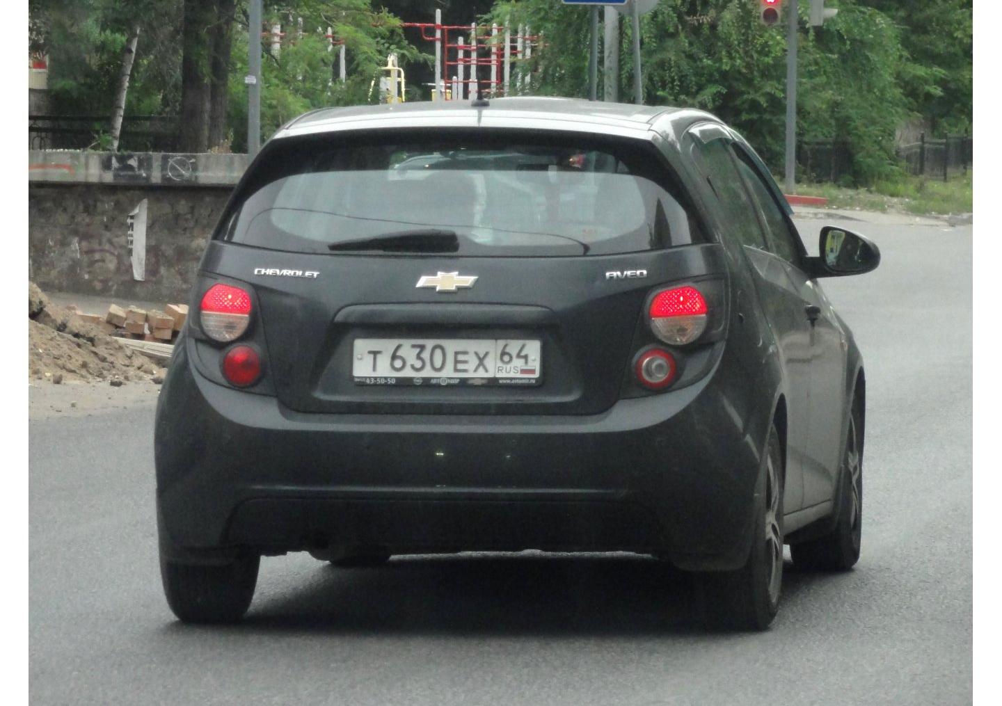 Автомобиль госномер Т630ЕХ64