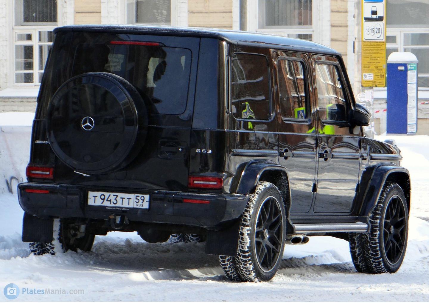 Автомобиль госномер Т943ТТ59