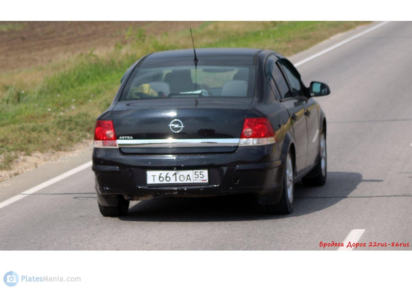 Автомобиль госномер Т661ОА55