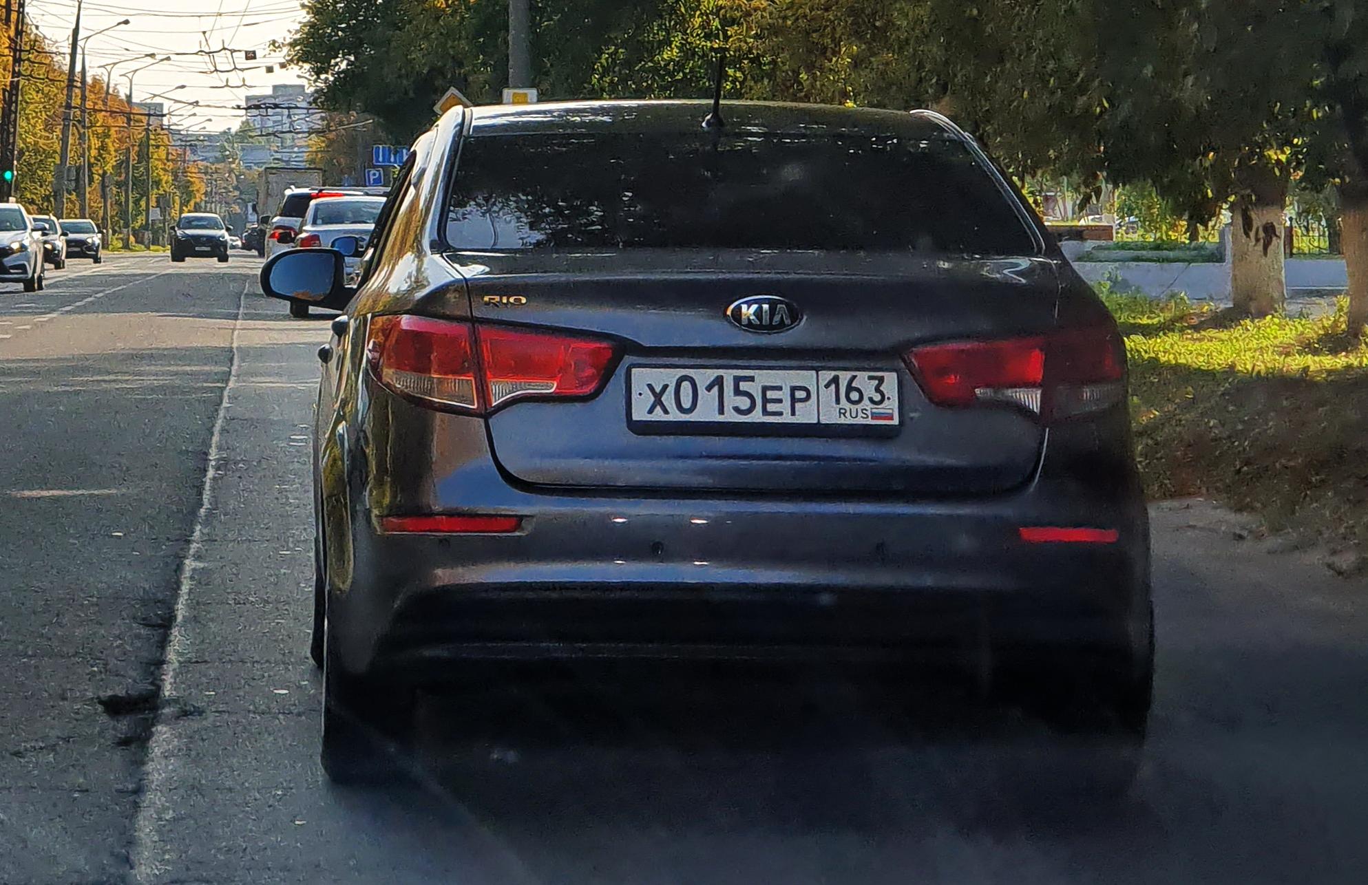 Автомобиль госномер Х015ЕР163