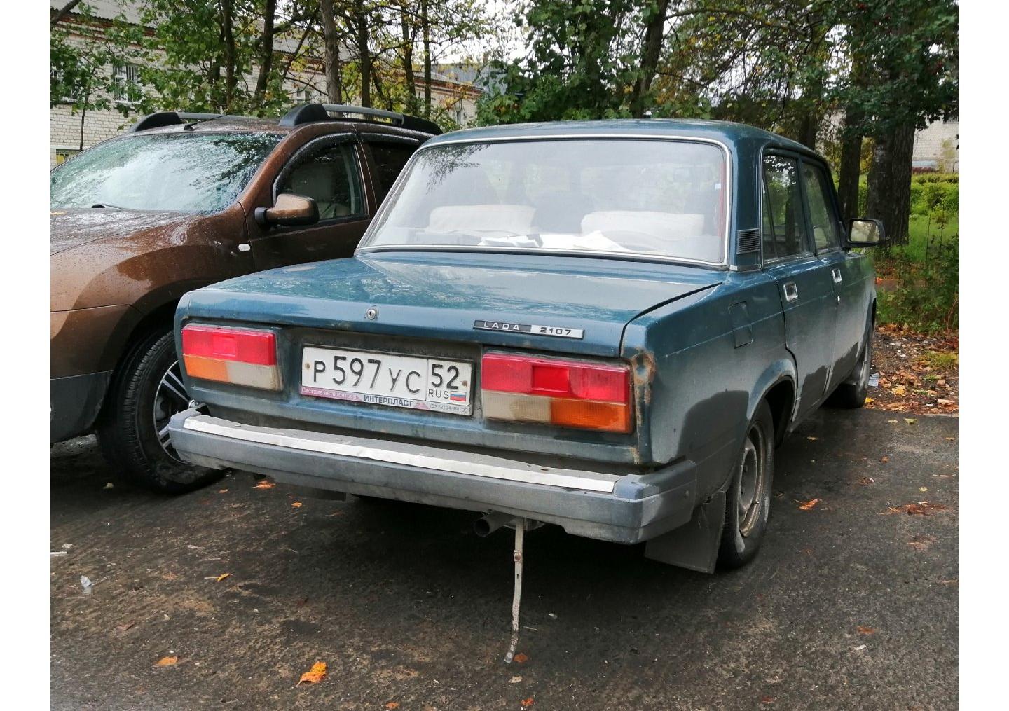 Автомобиль госномер Р597УС52
