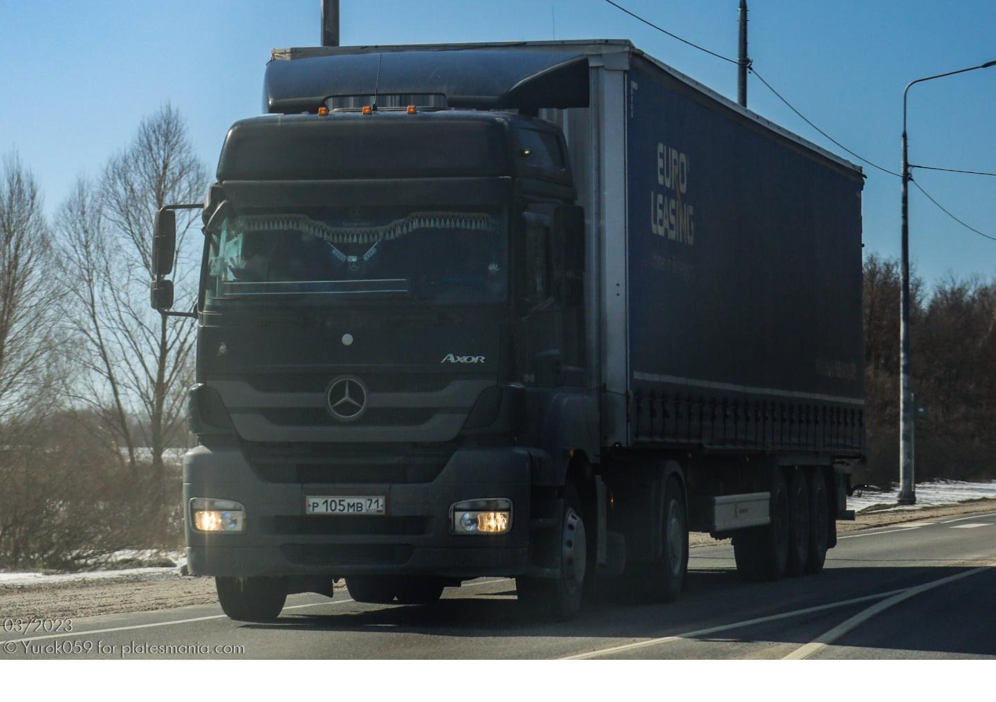 Автомобиль госномер Р105МВ71