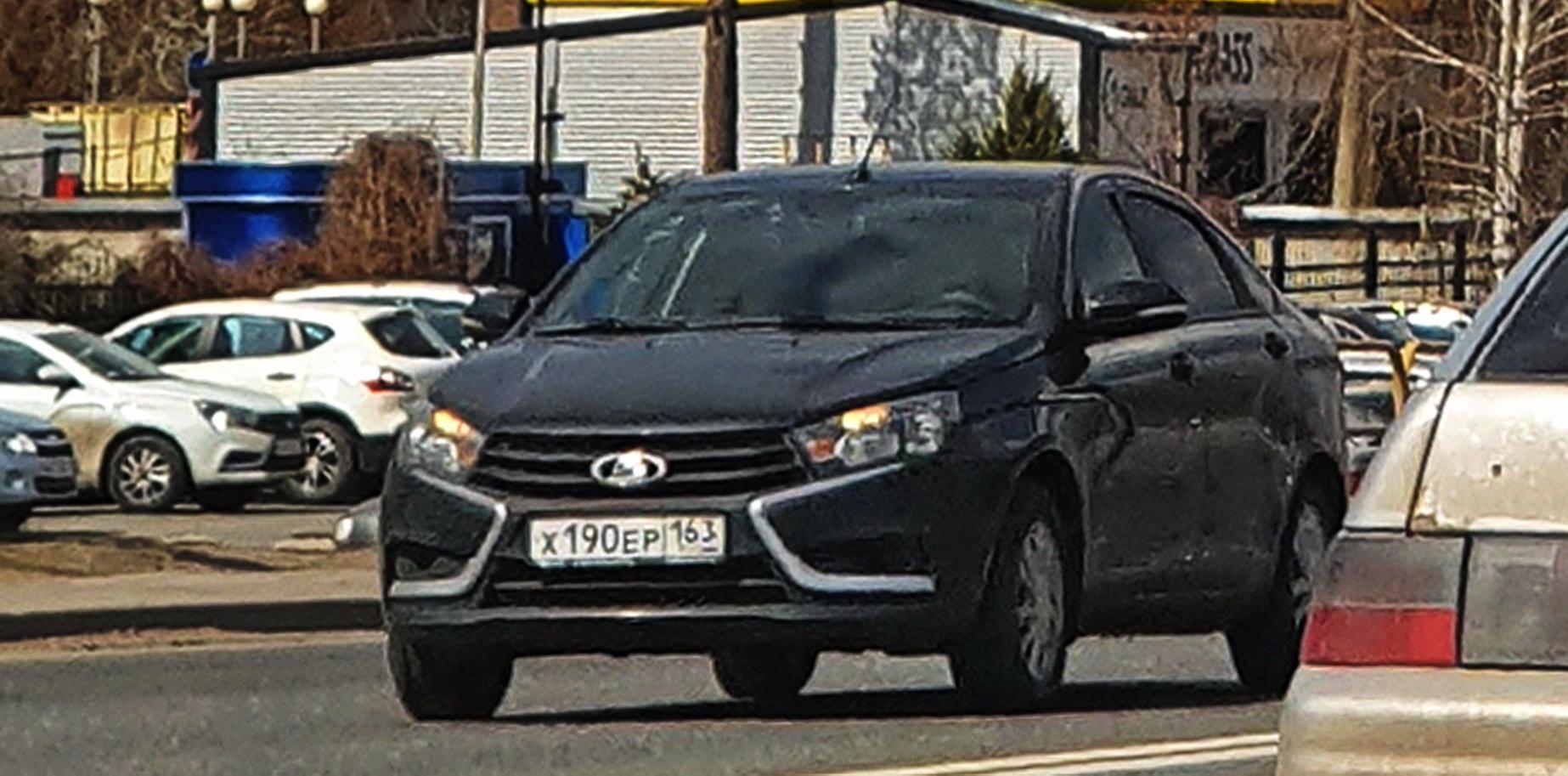 Автомобиль госномер Х190ЕР163
