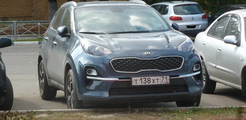 Автомобиль госномер Т138ХТ71