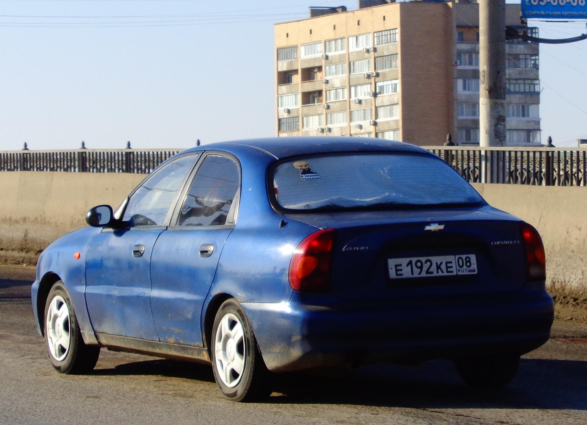 Автомобиль госномер Е192КЕ08