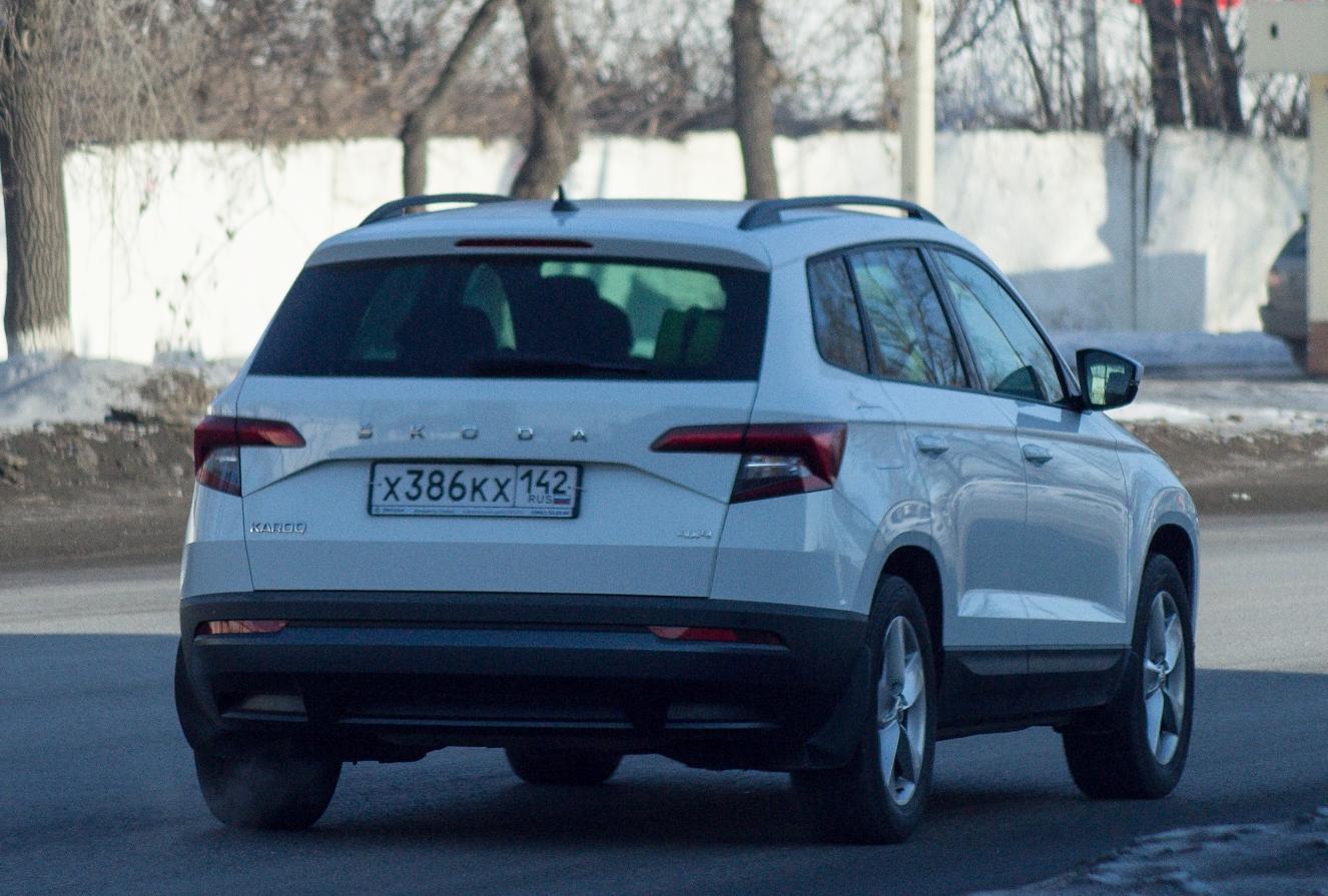 Автомобиль госномер Х386КХ142