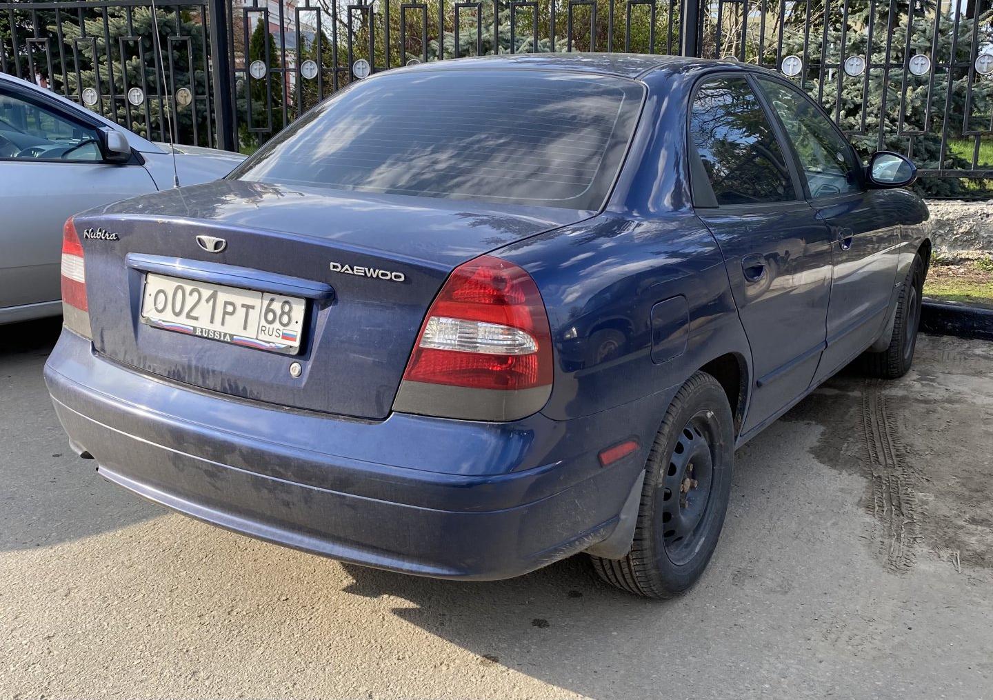 Автомобиль госномер О021РТ68