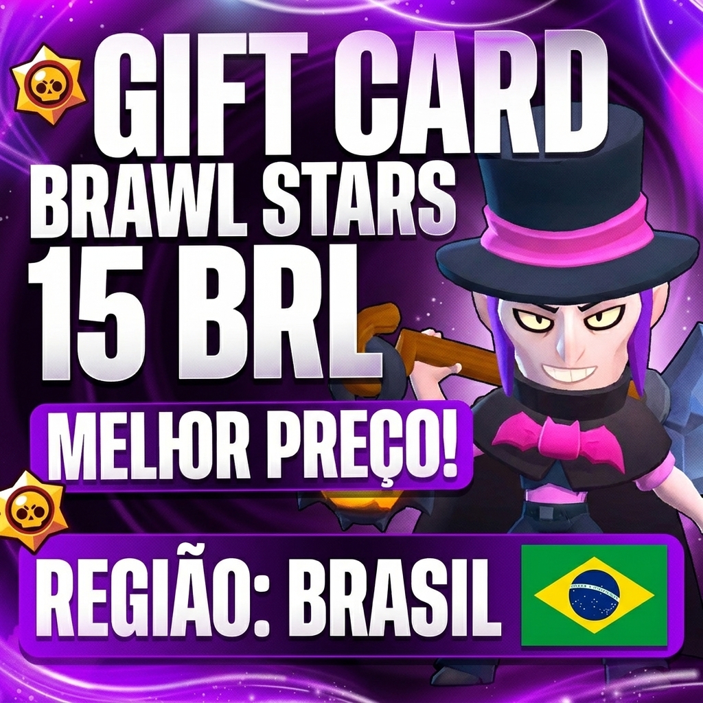 🟢 Brawl Stars R$15 🎯 saldo via Supercell Store