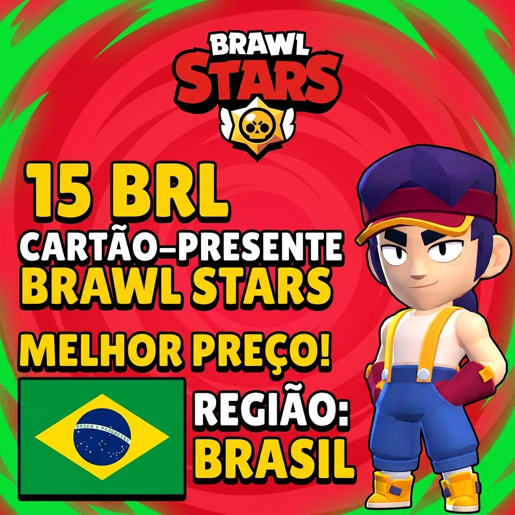 💣 Brawl Stars Store Credit R$15 🎮 • voucher digital Cartão
