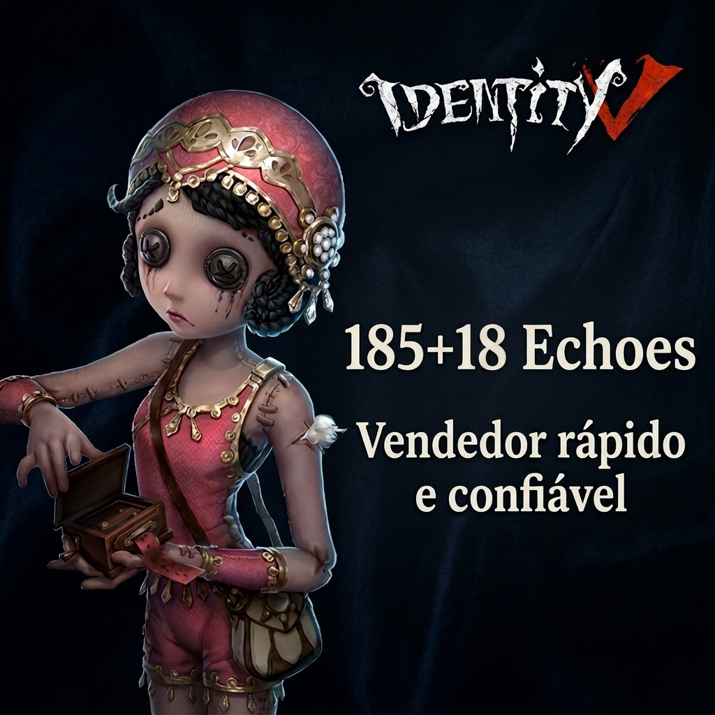 ✅ RECARGA GARANTIDA | Identity V 203 Ecos | Por ID + Servidor | Envio manual Moeda