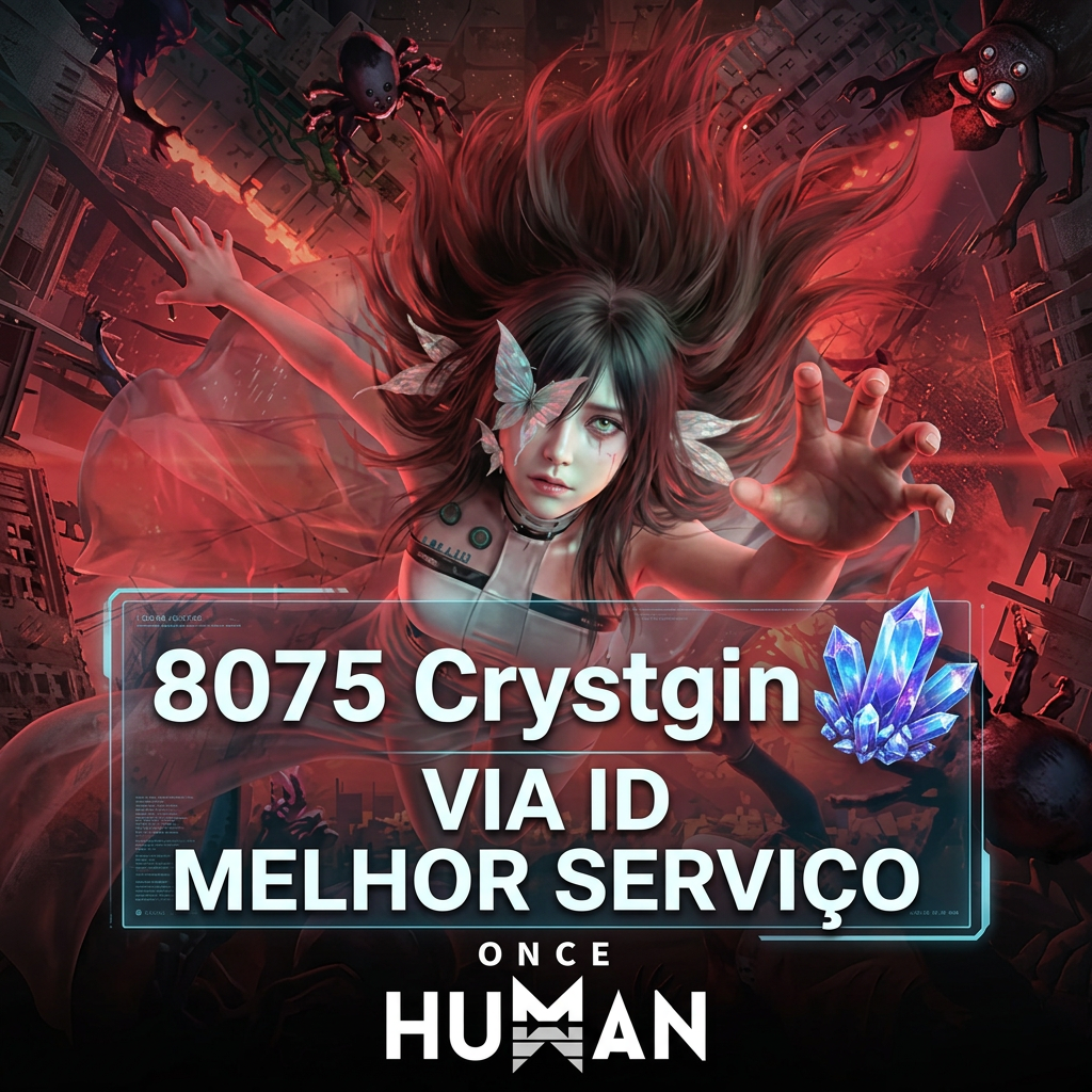 🎮 Once Human — 8075 Crystgin | Recarga por ID + Servidor + Região | Envio manual Moeda