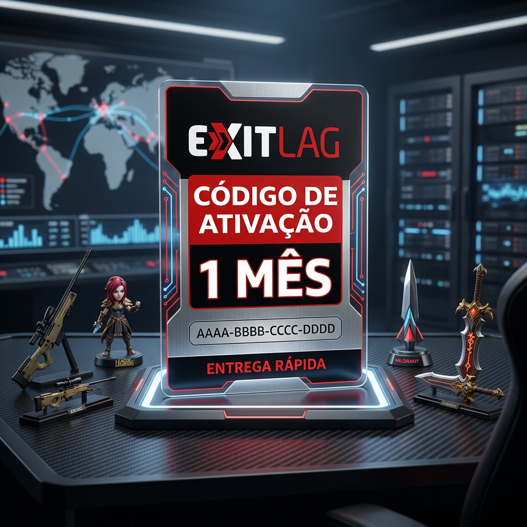 🛡️ GARANTIA DE ATIVAÇÃO | ExitLag 1 Mês | Código de Acesso | Envio manual Assinatura