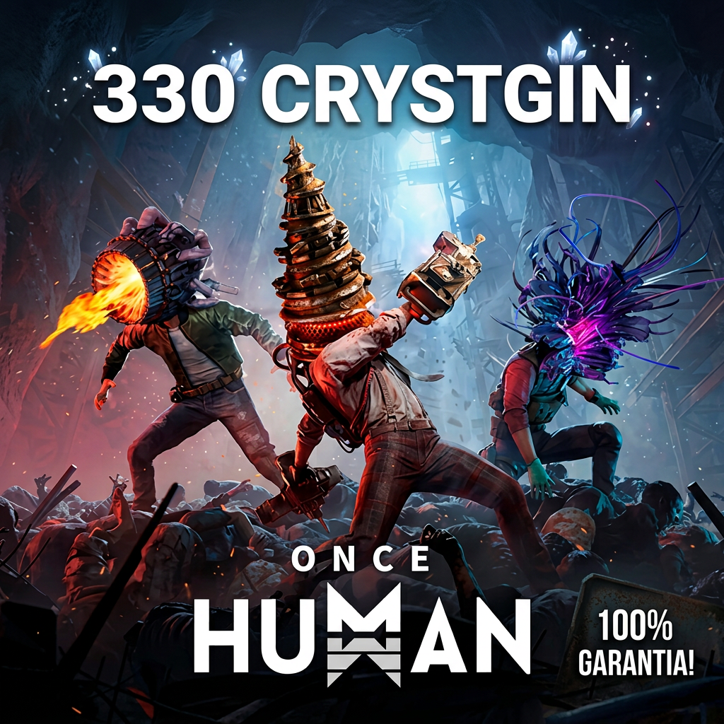 🌊 330 Crystgin · Once Human · Recarga por ID + Servidor + Região · Envio manual Moeda