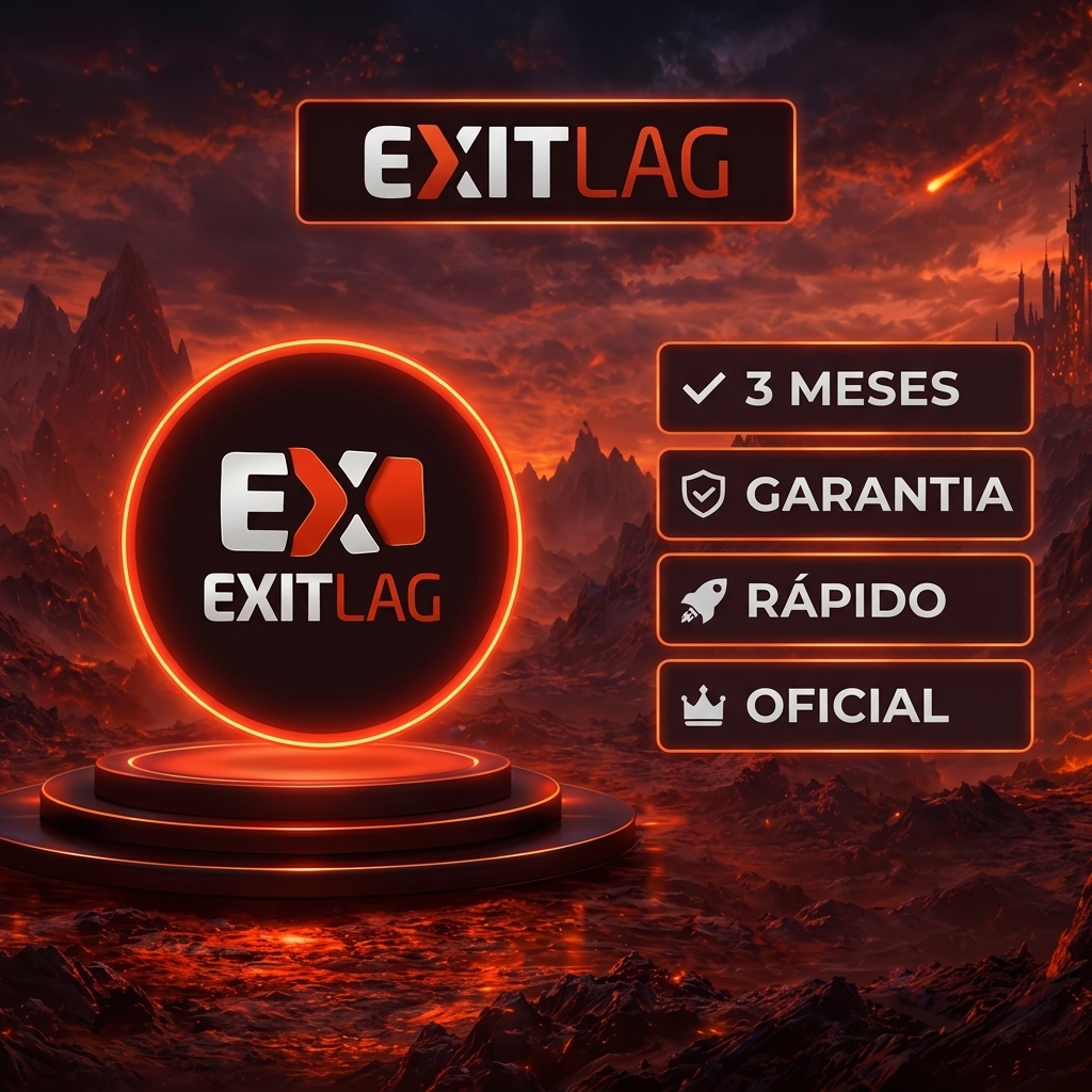 🎮 ExitLag — Assinatura de 3 Meses | Chave Oficial | Envio manual Assinatura