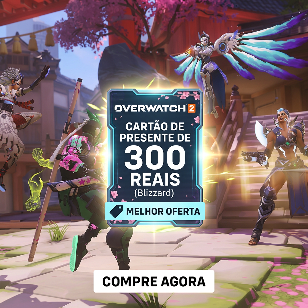 🏆 Blizzard Overvatch 2 Gift Card 300 Reais - Código digital com entrega manual 🔥 Cartão-presente