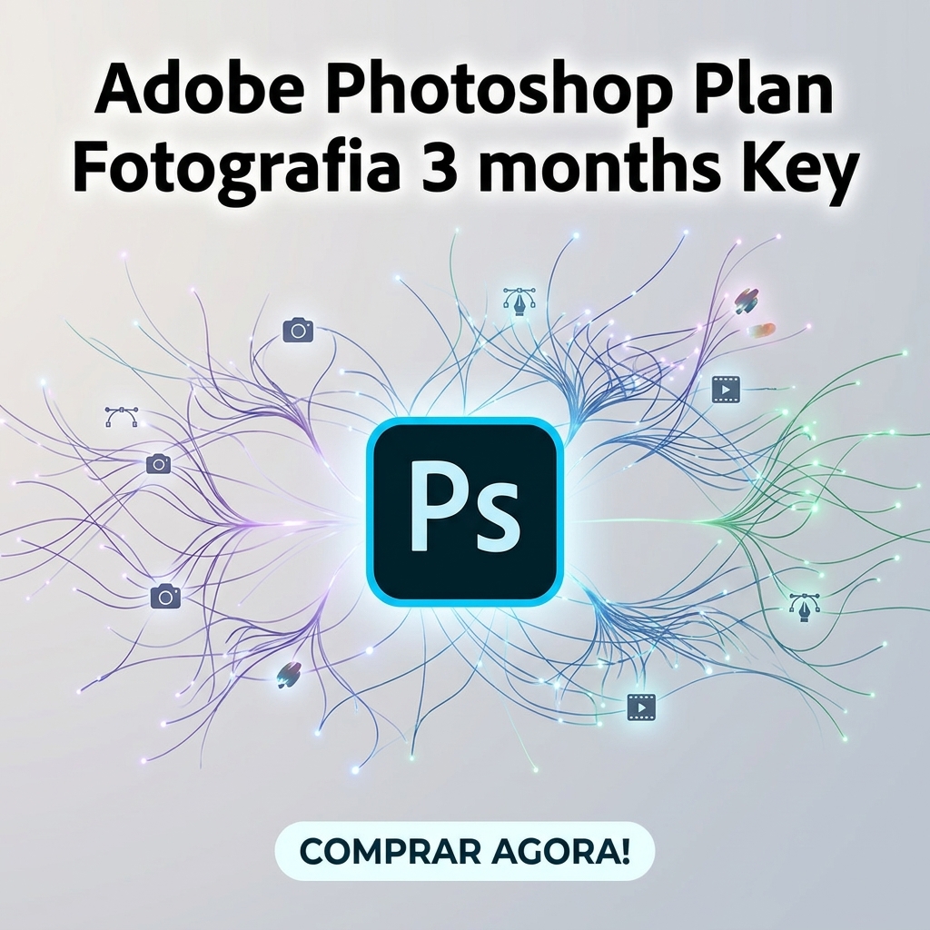 📷 +1 TB e REDE NEURAL! | Adobe Photoshop + Lightroom 🔑 Chave de 3 meses | Brasil!