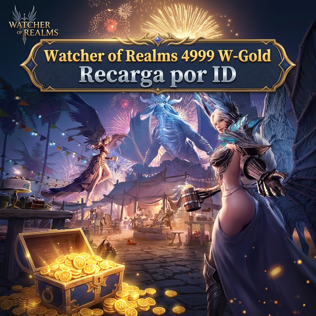 💎 Watcher of Realms 4999 W-Gold - Recarga manual por ID