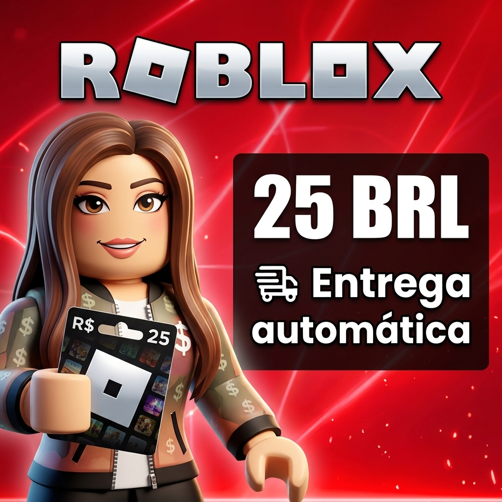 💳 Roblox Gift Card — 25 BRL | Saldo para Robux | Entrega Automática Plataforma