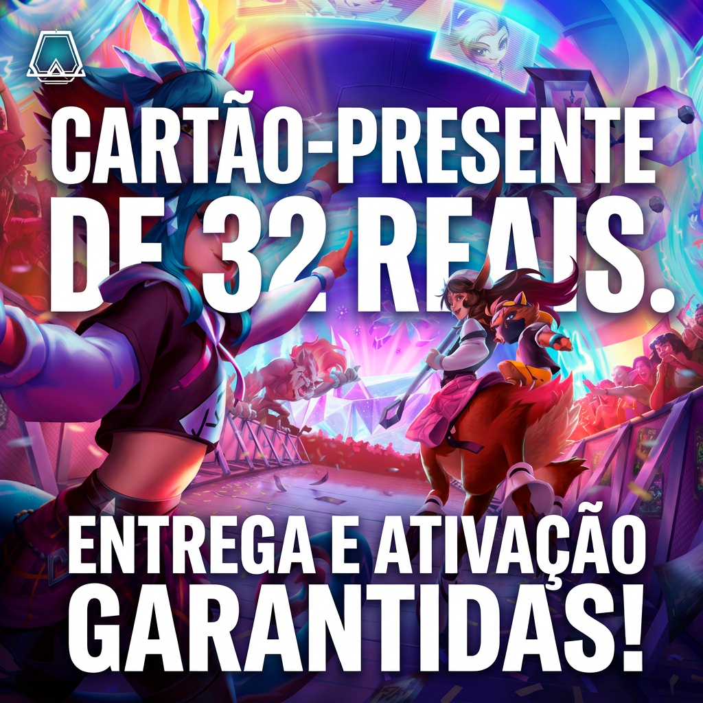 ✅ ATIVAÇÃO PROTEGIDA | 32 BRL em código Riot para Brasil