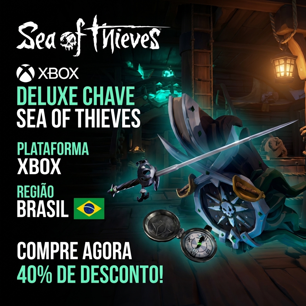 👑 Sea of Thieves Deluxe Edition para Xbox - Chave digital com entrega manual 💎🏴☠️ Plataforma