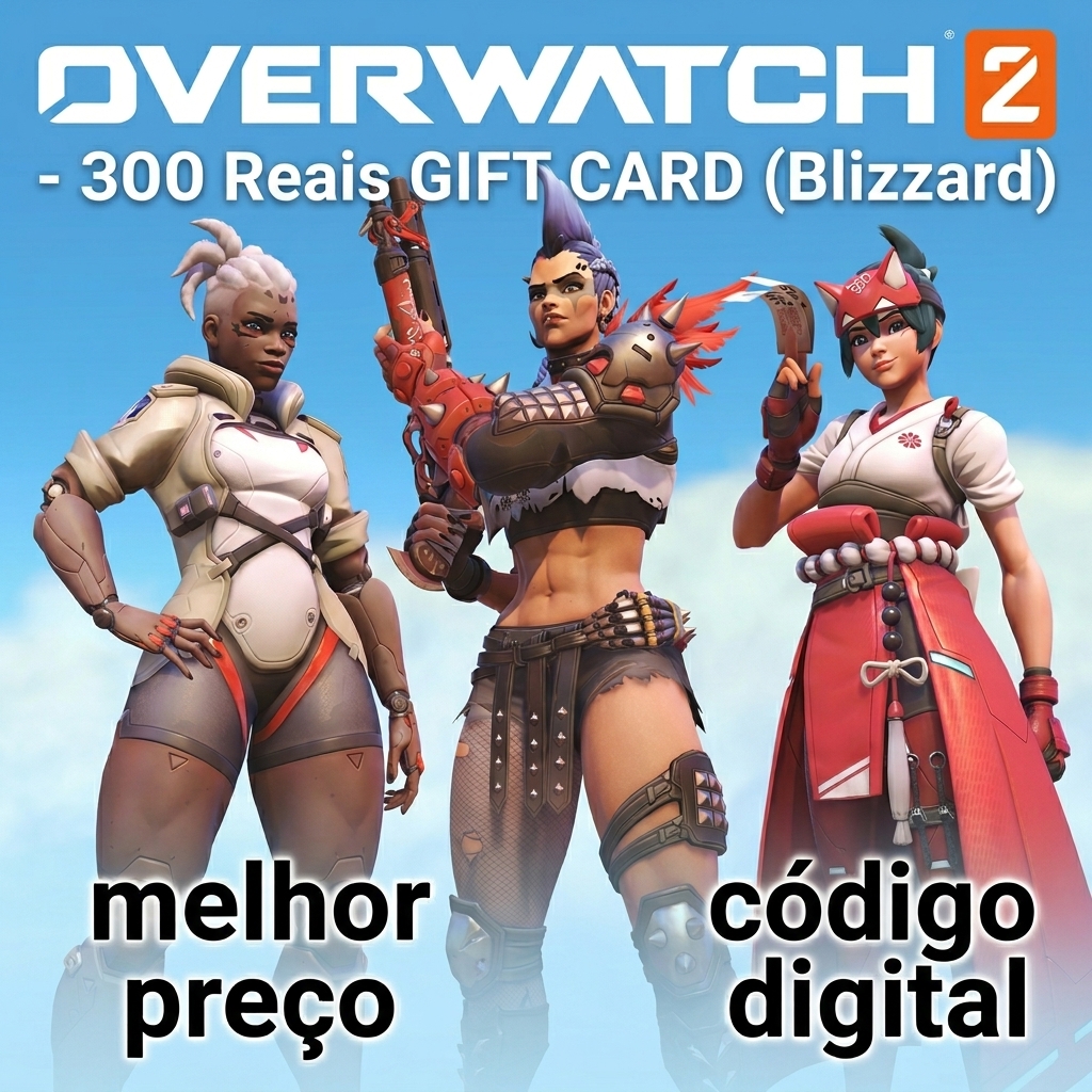 💎 300 Reais Blizzard Overvatch 2 Gift Card - Saldo Blizzard com suporte manual 🚀 Cartão-presente