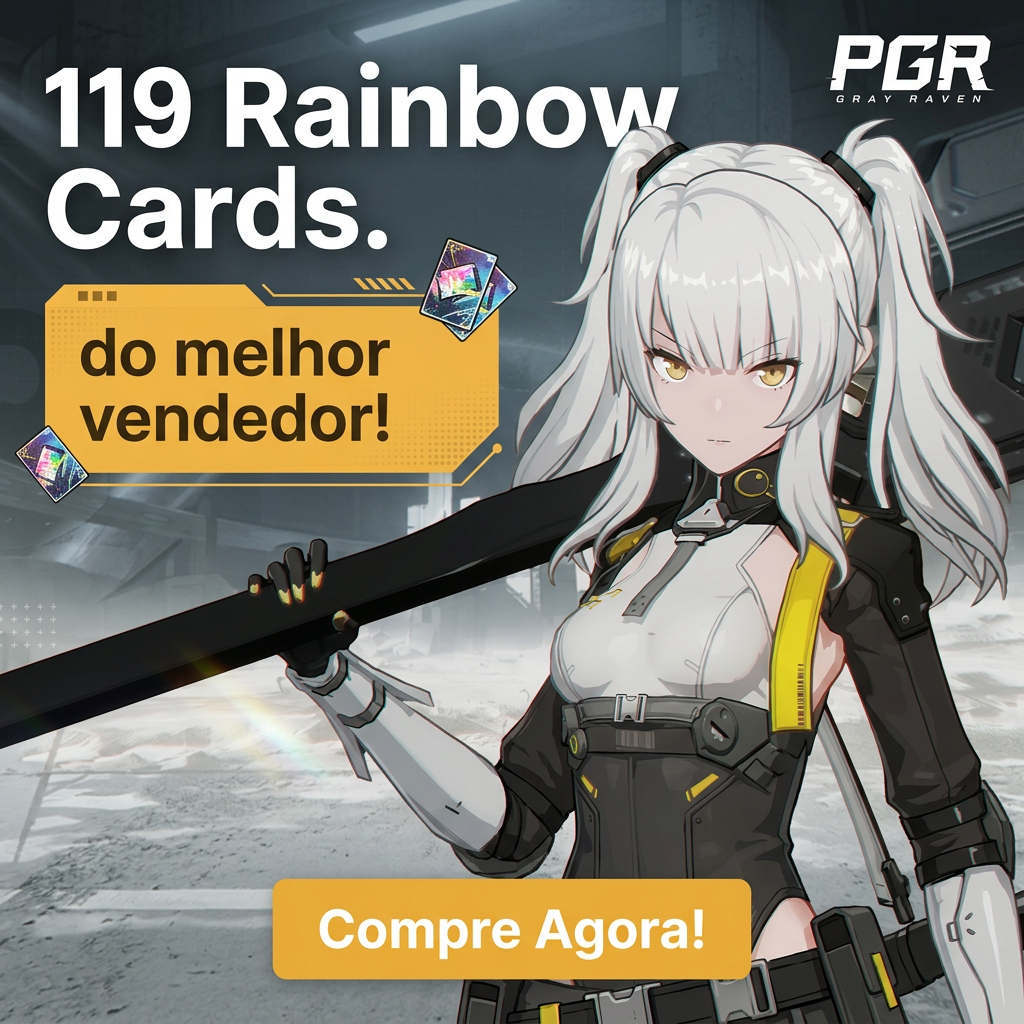 🛠️ Ficha de Recarga · 119 Rainbow Cards PGR · Por UID · Envio manual Moeda