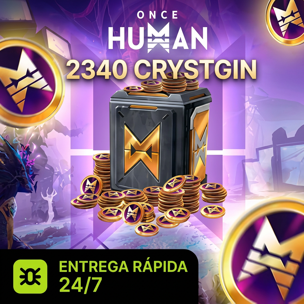✅ GARANTIA DE ENTREGA | 2340 Crystgin Once Human | Recarga por ID + Servidor + Região | Envio manual Moeda