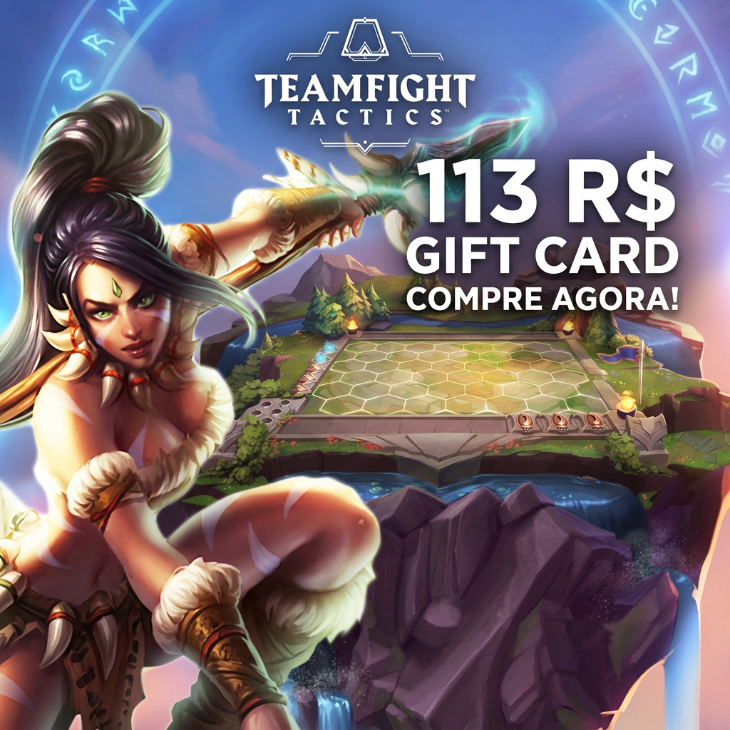 🎲 Teamfight Tactics 113 BRL | Cartão-presente Riot Brasil