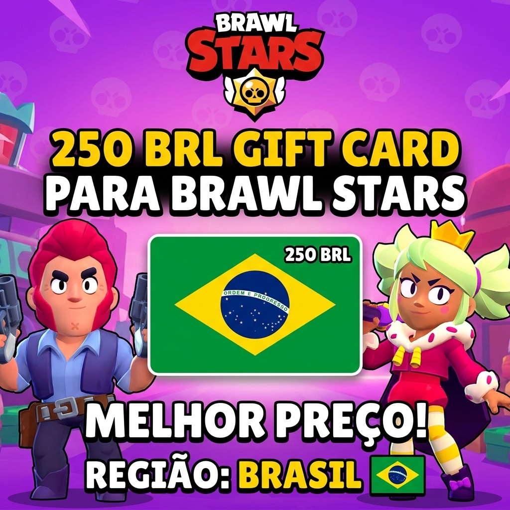 🚀 Supercell Store Code Brawl Stars • R$250 | Experiência Elite Cartão