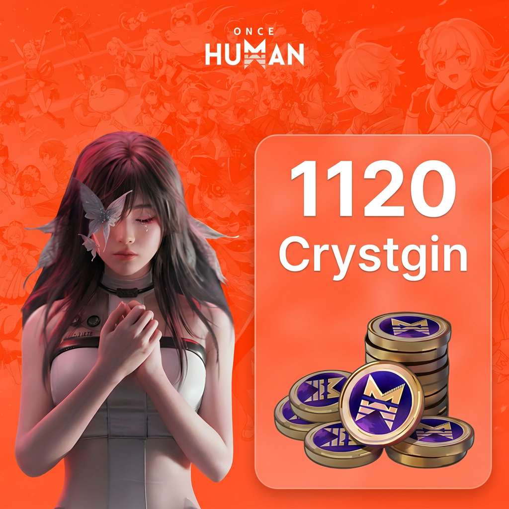 ✅ RECARGA SEGURA | 1120 Crystgin Once Human | Dados do Personagem | Envio manual Moeda