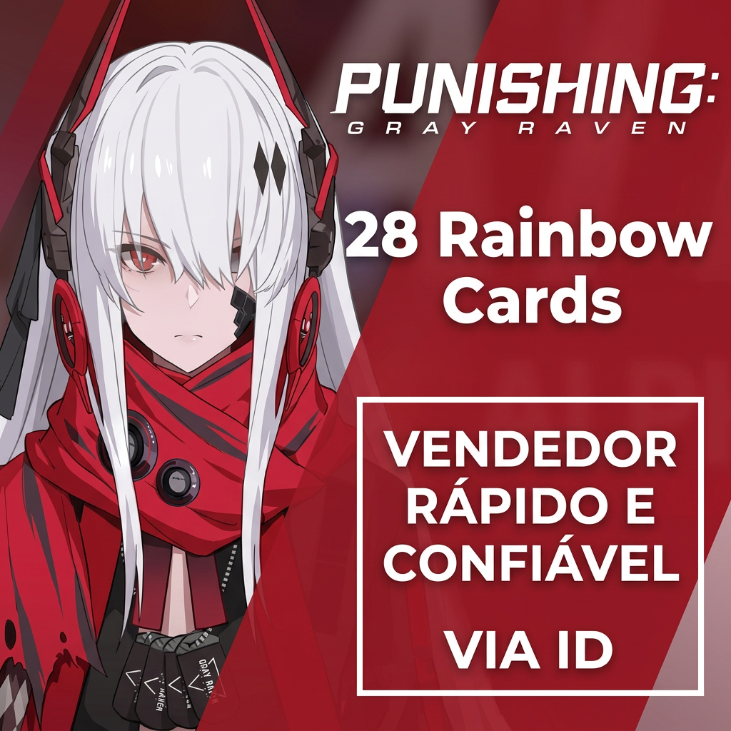 🎮 PGR — 28 Rainbow Cards | Recarga por UID | Envio manual Moeda