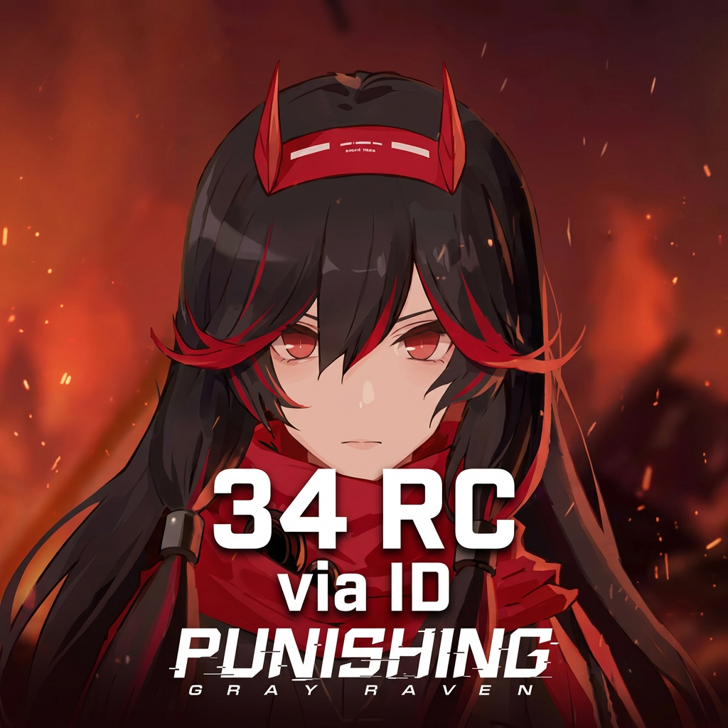 ✅ GARANTIA DE ENTREGA | 34 RC Punishing Gray Raven | Recarga via UID | Envio manual Moeda