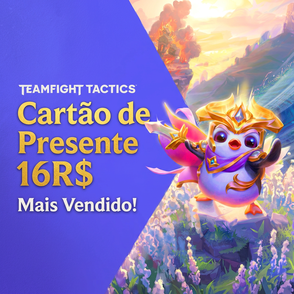 🎮 TFT — Gift Card 16 BRL | Riot PIN | Brasil | Envio manual