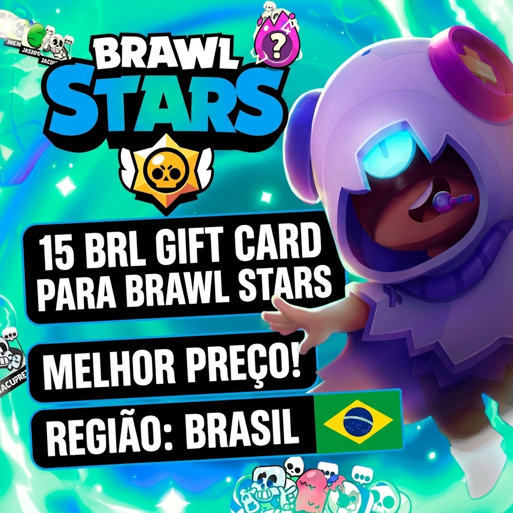 Supercell Store Code Brawl Stars R$15 • saldo digital Cartão
