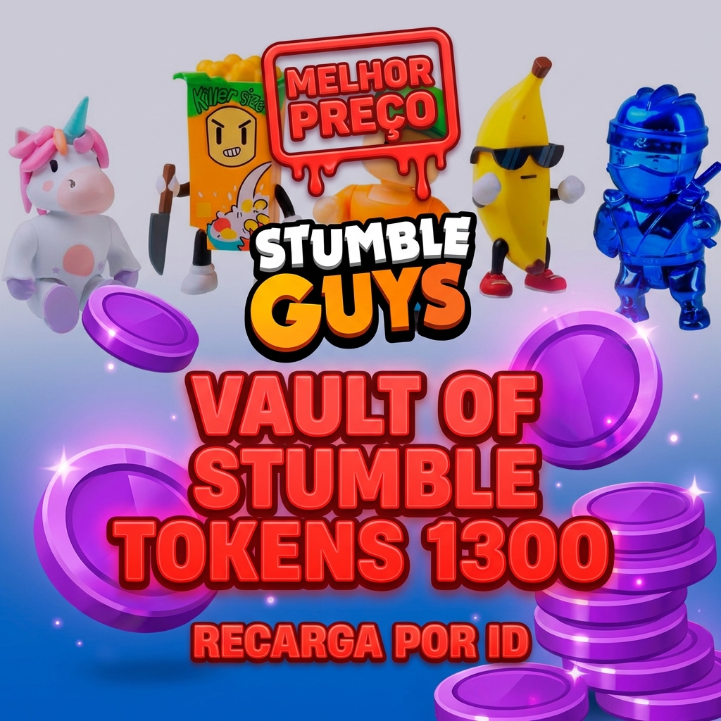 💜 Vault of Stumble Tokens 1300 — Stumble Guys 🕹️ Plataforma