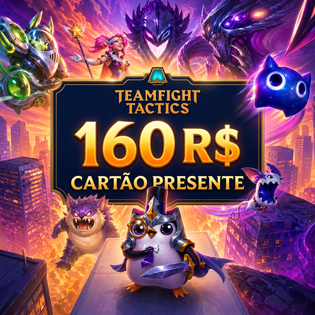 🎮 Teamfight Tactics — Gift Card 160 BRL | Riot PIN | Brasil | Envio manual