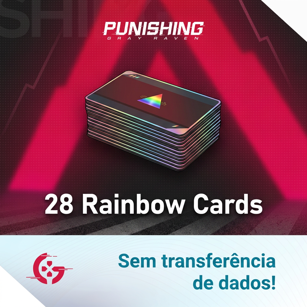 ✅ RECARGA SEGURA | 28 Rainbow Cards PGR | UID e Servidor | Envio manual Moeda
