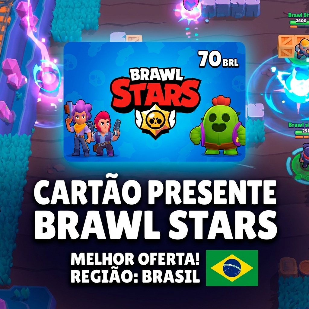 Supercell Store Code Brawl Stars R$70 • crédito oficial Cartão