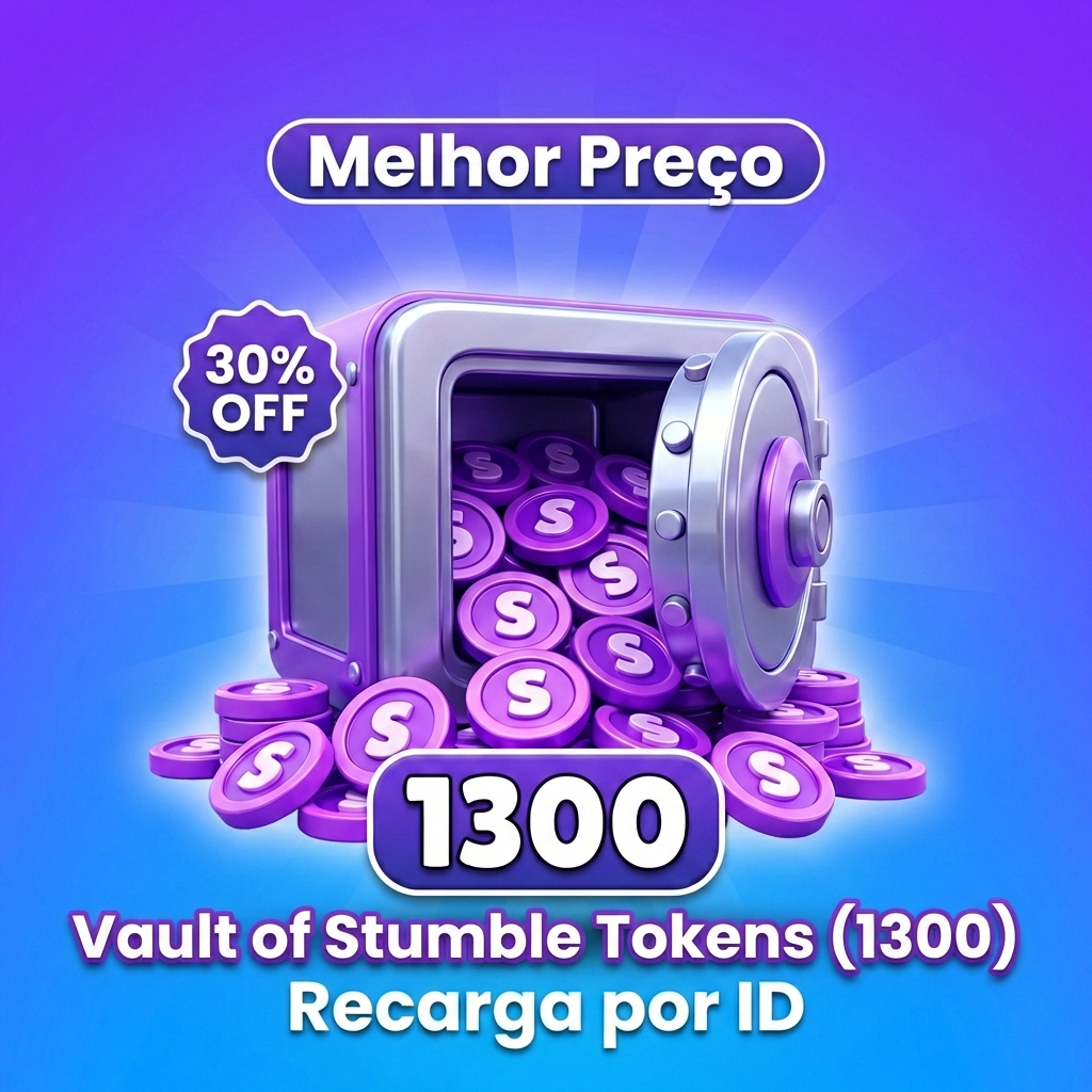 Vault of Stumble Tokens 1300 — Stumble Guys 💜 Plataforma