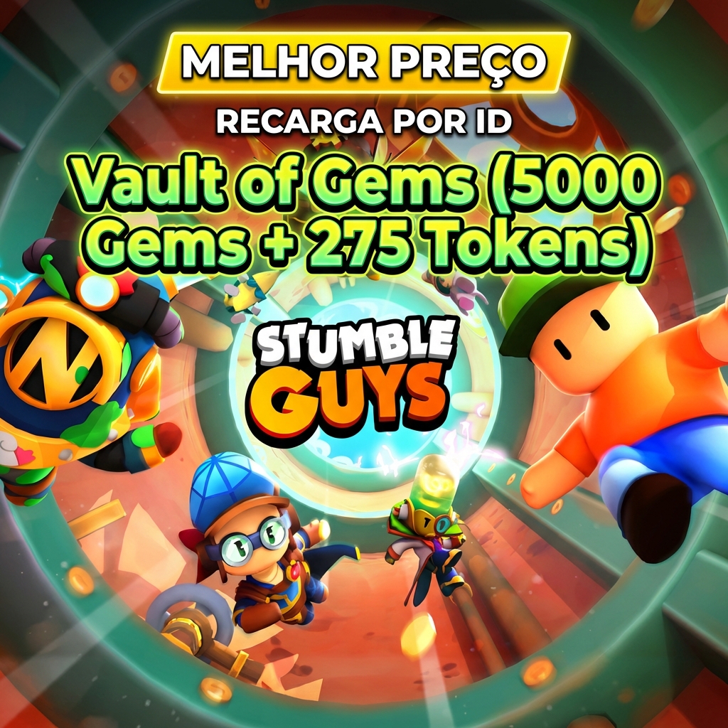 💎 Vault of Gems (5000 + 275) — Stumble Guys Plataforma