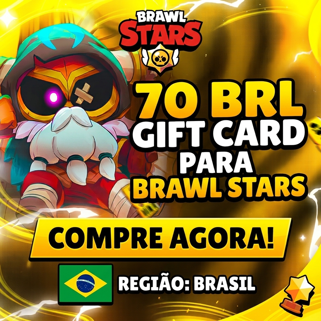 🟣 Brawl Stars R$70 🎲 crédito digital Supercell
