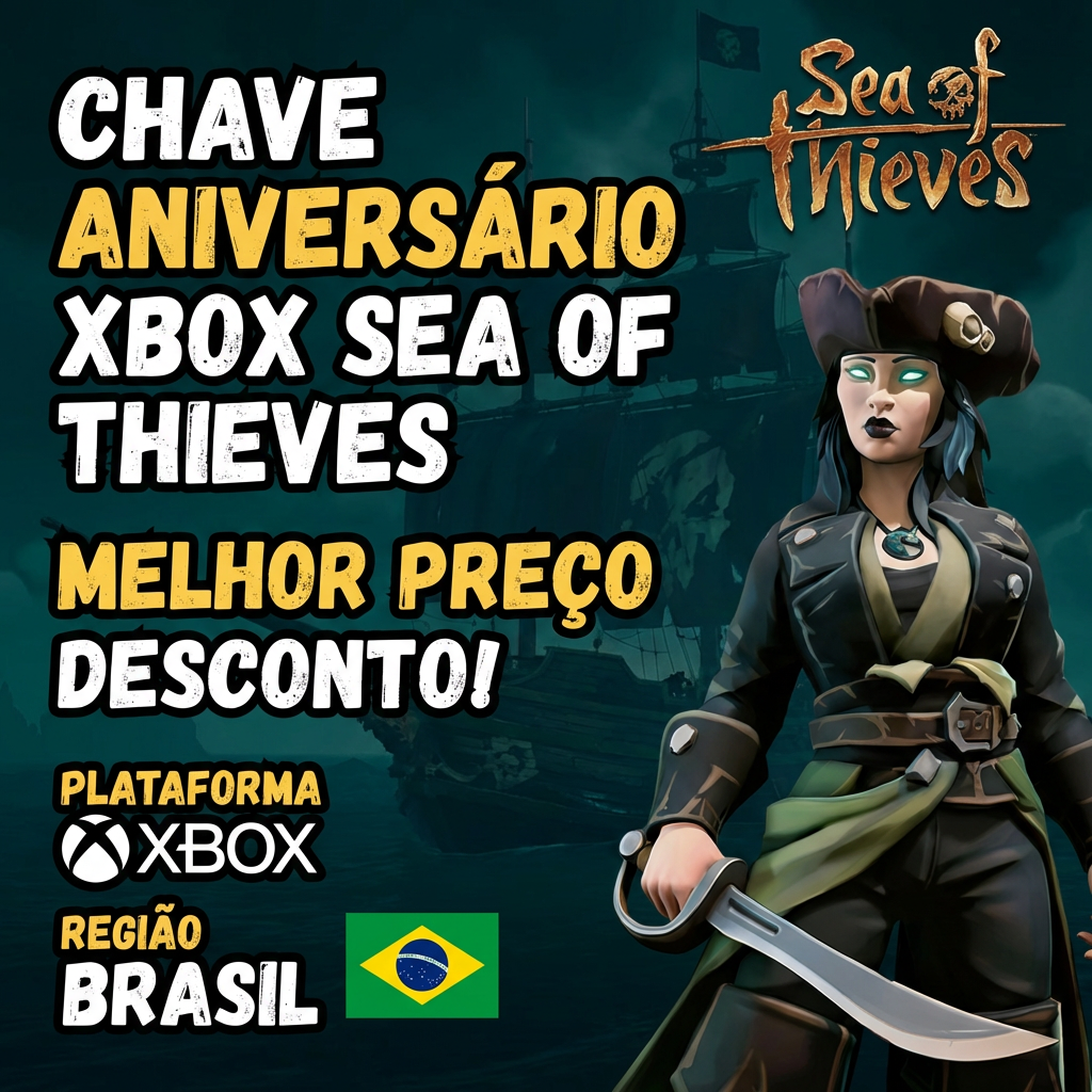 🏴☠️ Sea of Thieves Xbox Anniversary - Chave digital com entrega manual 🌊✨ Plataforma