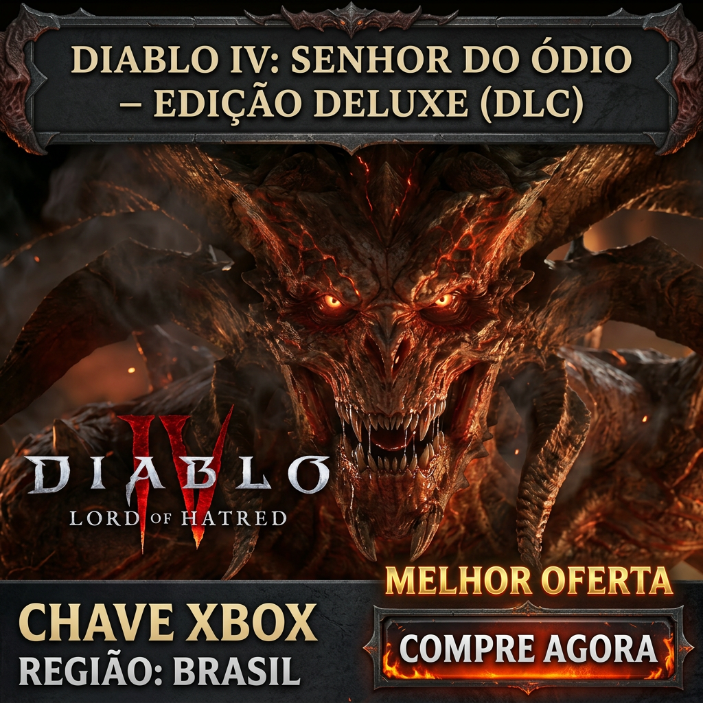 😈 Diablo IV: Lord of Hatred DELUXE XBOX 🔑 | Prepare-se para o retorno de Mephisto! Brasileiro!🔥 DLC