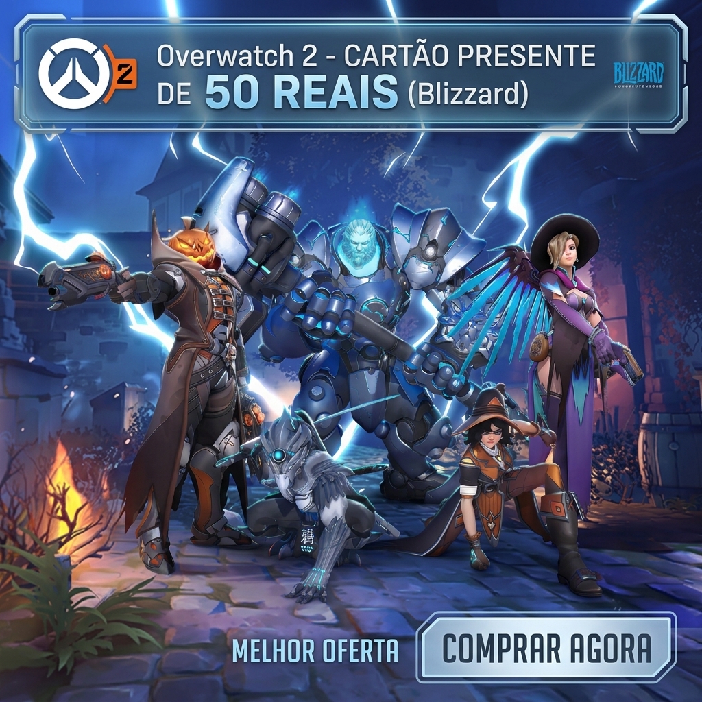 💎 Gift Card Overvatch 2 Blizzard 50 Reais - Entrega manual com conferência 🎮 Cartão-presente