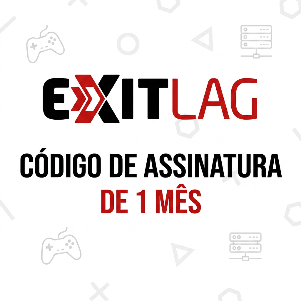 🔹 ExitLag · 1 Mês · Chave Oficial · Envio manual Assinatura