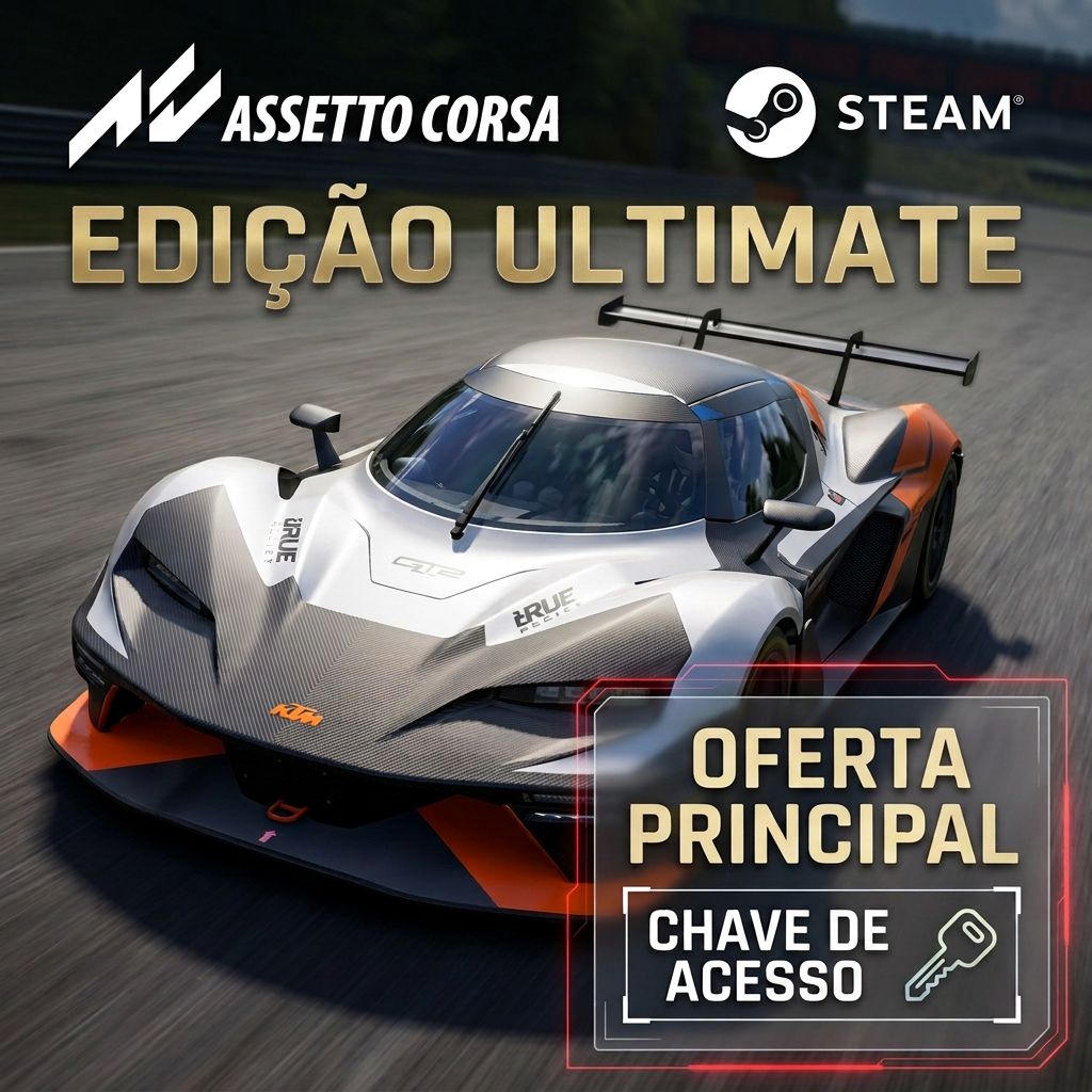 🔒 ATIVAÇÃO COM GARANTIA · Assetto Corsa Ultimate Edition | Chave Steam