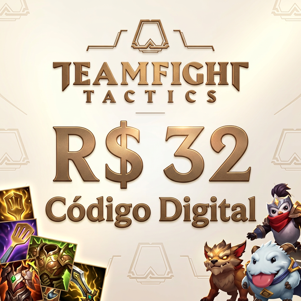 🎮 TFT — Gift Card 32 BRL | Riot PIN | Brasil | Envio manual