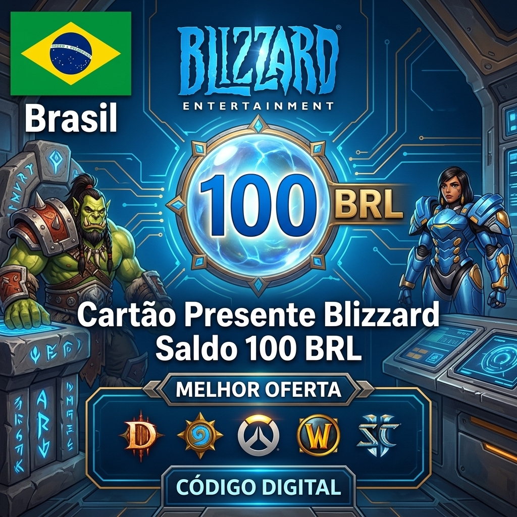 🔥 Gift Card Blizzard 100 BRL - Saldo Battle.net com entrega manual 🎮